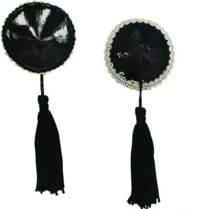 Women Sequins Tassels Pasties  - Nipple Cover Pasties 评论和价格